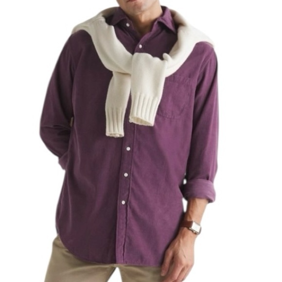 Sid Mashburn Other - Sid Mashburn - Cotton-Corduroy Button Up Shirt - Purple Size XL